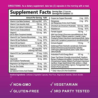 Foto 2 | Multivitamínico Nature's Daily Para Mujeres Con Vitaminas A, C, D, E 6 - Venta Internacional.