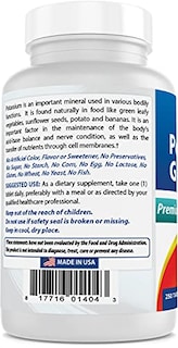 Foto 6 | Suplemento De Gluconato De Potasio Best Naturals 595 Mg 250 Table - Venta Internacional.