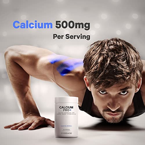 Foto 5 pulgar | Suplemento Codeage Calcium 500 Mg Con Magnesio, Zinc Y Cobre B - Venta Internacional.