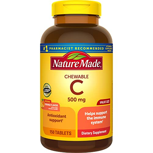 Foto 2 pulgar | Suplemento De Vitamina C Masticable Nature Made, 500 Mg, 150 Tabletas - Venta Internacional.