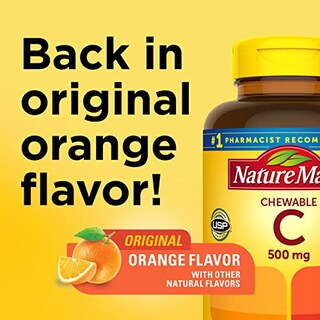 Foto 2 | Suplemento De Vitamina C Masticable Nature Made, 500 Mg, 150 Tabletas - Venta Internacional.