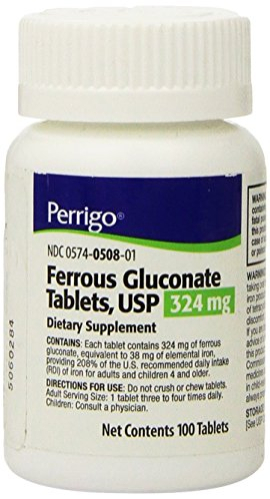 Foto 2 pulgar | Suplemento De Hierro Gluconato Ferroso De Paddock Laboratories 324 Mg - Venta Internacional.