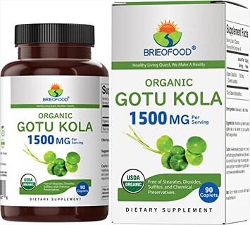 Foto 1 | Suplemento Brieofood Organic Gotu Kola 1500 Mg 90 Comprimidos - Venta Internacional.