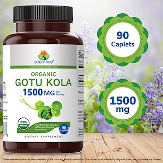 Foto 3 | Suplemento Brieofood Organic Gotu Kola 1500 Mg 90 Comprimidos - Venta Internacional.