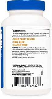 Foto 3 | Suplemento Nutricost De Vitamina B6 (piridoxina Hcl) 25 Mg 240 Ca - Venta Internacional.