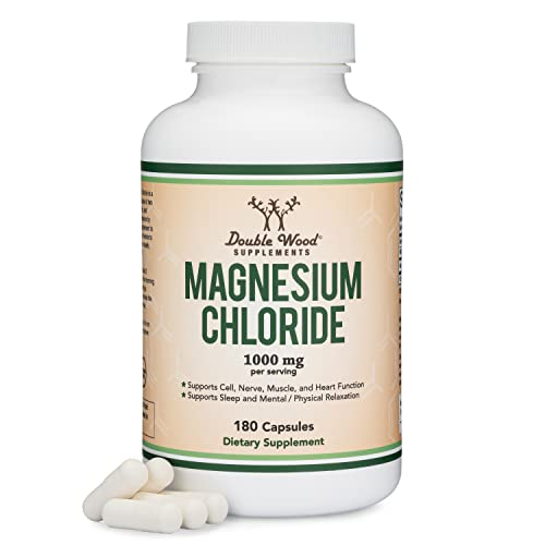 Suplemento De Cloruro De Magnesio Double Wood 180 Cápsulas - Venta Internacional.