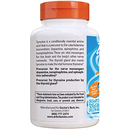 Foto 4 pulgar | Suplemento Doctor's Best L-tirosina 120 Vc, Sin Ogm, Gluten  - Venta Internacional.