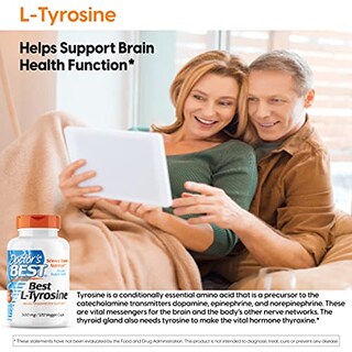 Foto 4 | Suplemento Doctor's Best L-tirosina 120 Vc, Sin Ogm, Gluten - Venta Internacional.