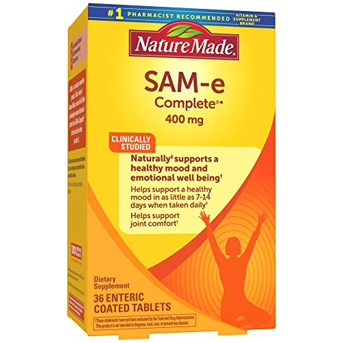 Foto 2 pulgar | Suplemento Nature Made Sam-e Complete 400 Mg 36 Comprimidos - Venta Internacional.