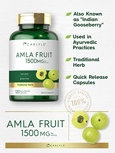 Foto 3 | Suplemento Carlyle Amla Fruit 1500 Mg 120 Cápsulas Sin Ogm - Venta Internacional.
