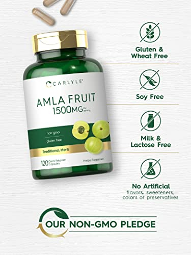 Foto 5 pulgar | Suplemento Carlyle Amla Fruit 1500 Mg 120 Cápsulas Sin Ogm - Venta Internacional.