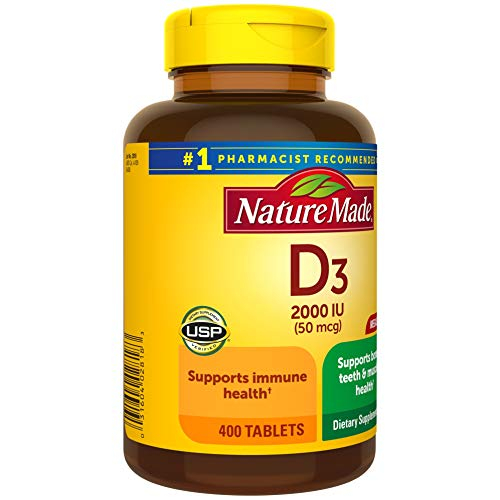 Foto 8 pulgar | Suplemento Nature Made De Vitamina D3, 2000 Ui, 400 Comprimidos - Venta Internacional.