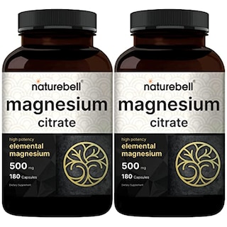 Foto 1 | Suplemento De Citrato De Magnesio Naturebell 500 Mg 180 Cápsulas - Venta Internacional.