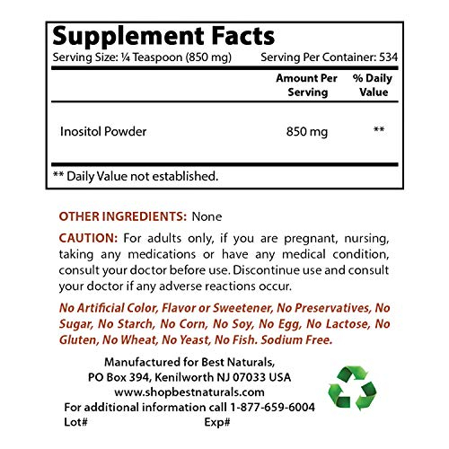 Foto 3 pulgar | Suplemento Best Naturals De Inositol Puro En Polvo, 454 G - Venta Internacional.