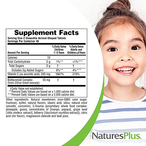 Foto 5 | Suplemento De Vitamina C Nature's Plus Animal Parade, 90 Tabletas - Venta Internacional.