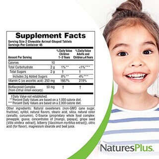Foto 5 | Suplemento De Vitamina C Nature's Plus Animal Parade, 90 Tabletas - Venta Internacional.