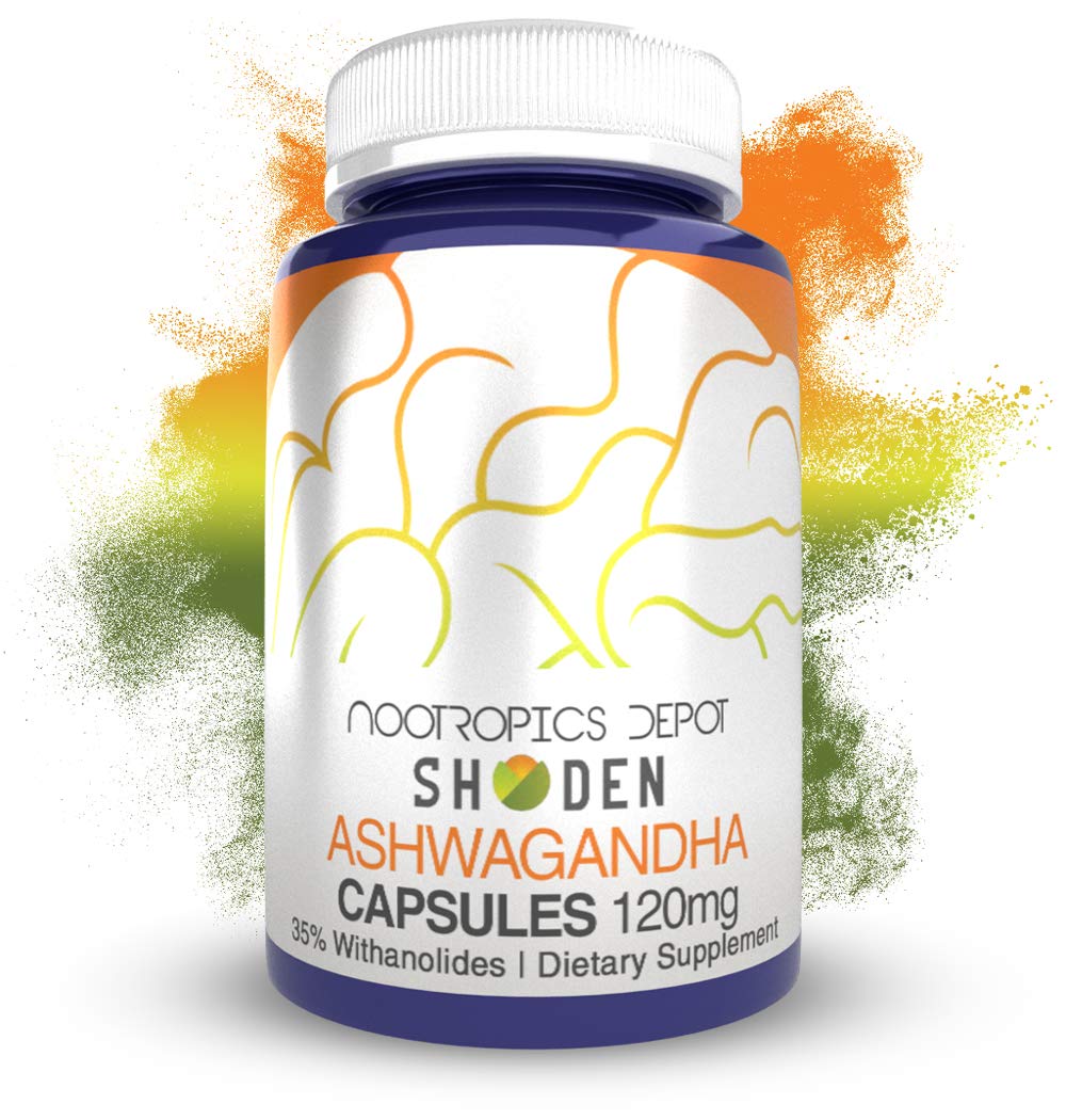 Foto 2 pulgar | Suplemento De Extracto De Ashwagandha Nootropics Depot Shoden 120 Mg - Venta Internacional.