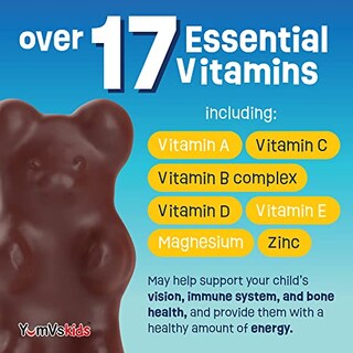 Foto 3 | Suplemento Multivitamínico Yum-vs Kids Chocolate 60 Masticable - Venta Internacional.