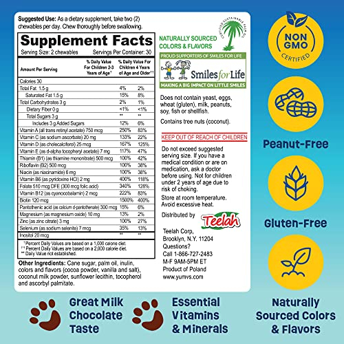 Foto 5 | Suplemento Multivitamínico Yum-vs Kids Chocolate 60 Masticable - Venta Internacional.