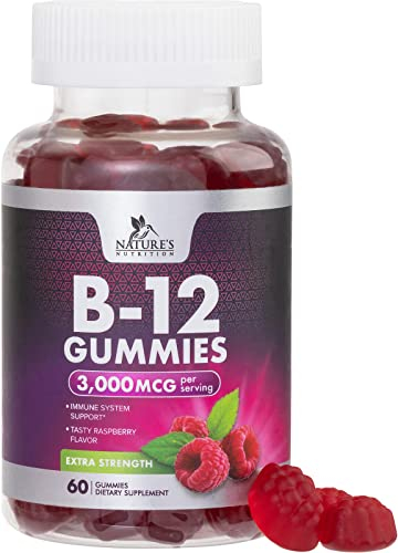 Suplemento: Gomitas De Vitamina B12 De 3000 Mcg De Nature's Nutrition - Venta Internacional.