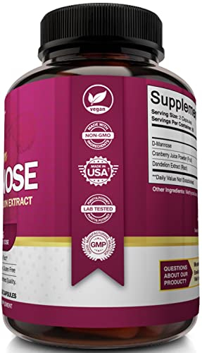 Foto 5 | Suplemento Nutriflair D-manose 1200 Mg Con 120 Cápsulas De Arándano - Venta Internacional.