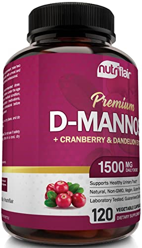 Foto 7 pulgar | Suplemento Nutriflair D-manose 1200 Mg Con 120 Cápsulas De Arándano - Venta Internacional.