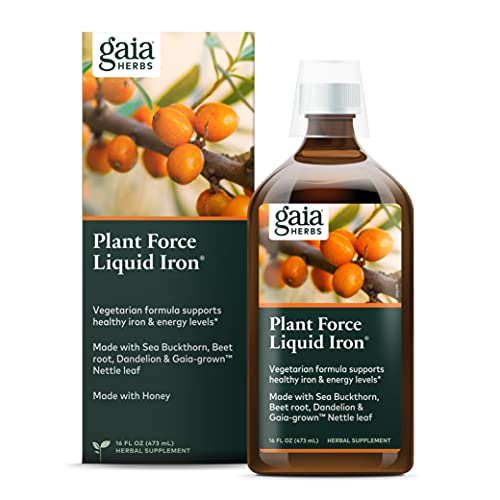 Suplemento Gaia Herbs Plant Force Liquid Iron, 473 Ml - Venta Internacional.