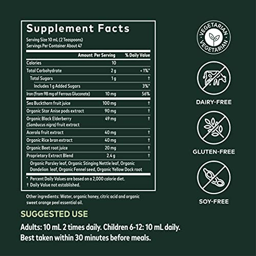 Foto 6 pulgar | Suplemento Gaia Herbs Plant Force Liquid Iron, 473 Ml - Venta Internacional.