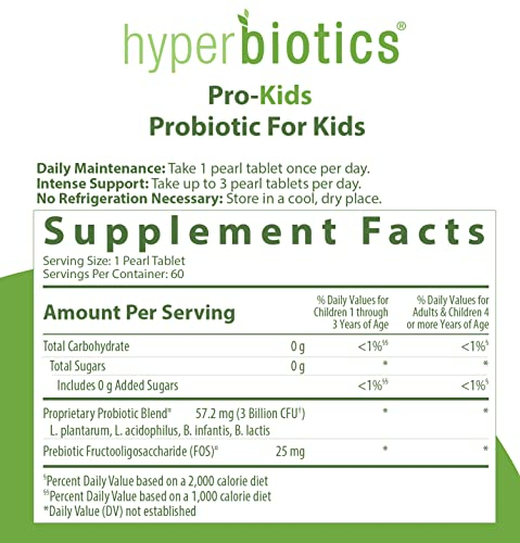 Foto 4 pulgar | Probióticos Hiperbióticos Pro-kids 60 Comprimidos Para Niños - Venta Internacional.