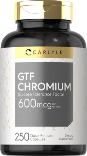 Suplemento Carlyle Gtf Chromium 600 Mcg 250 Cápsulas - Venta Internacional.