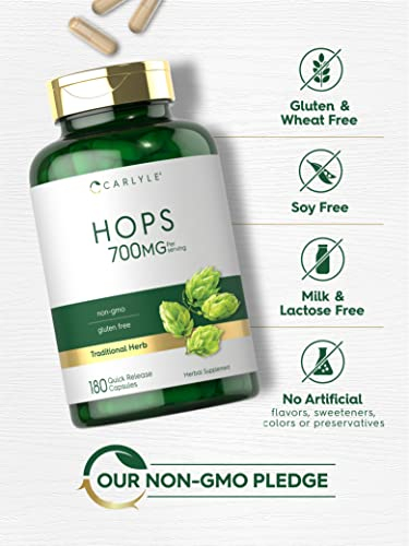 Foto 4 | Suplemento De Lúpulo Carlyle 700 Mg 180 Cápsulas Sin Ogm Gluten Fr - Venta Internacional.
