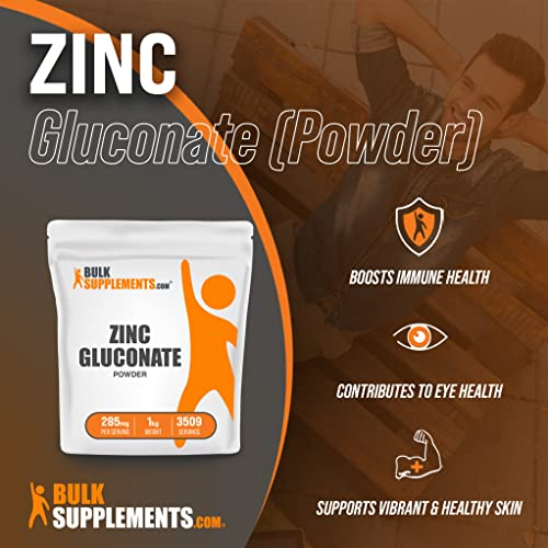 Foto 4 pulgar | Gluconato De Zinc En Polvo Bulksupplements.com 1 Kg - Vegano - Venta Internacional.