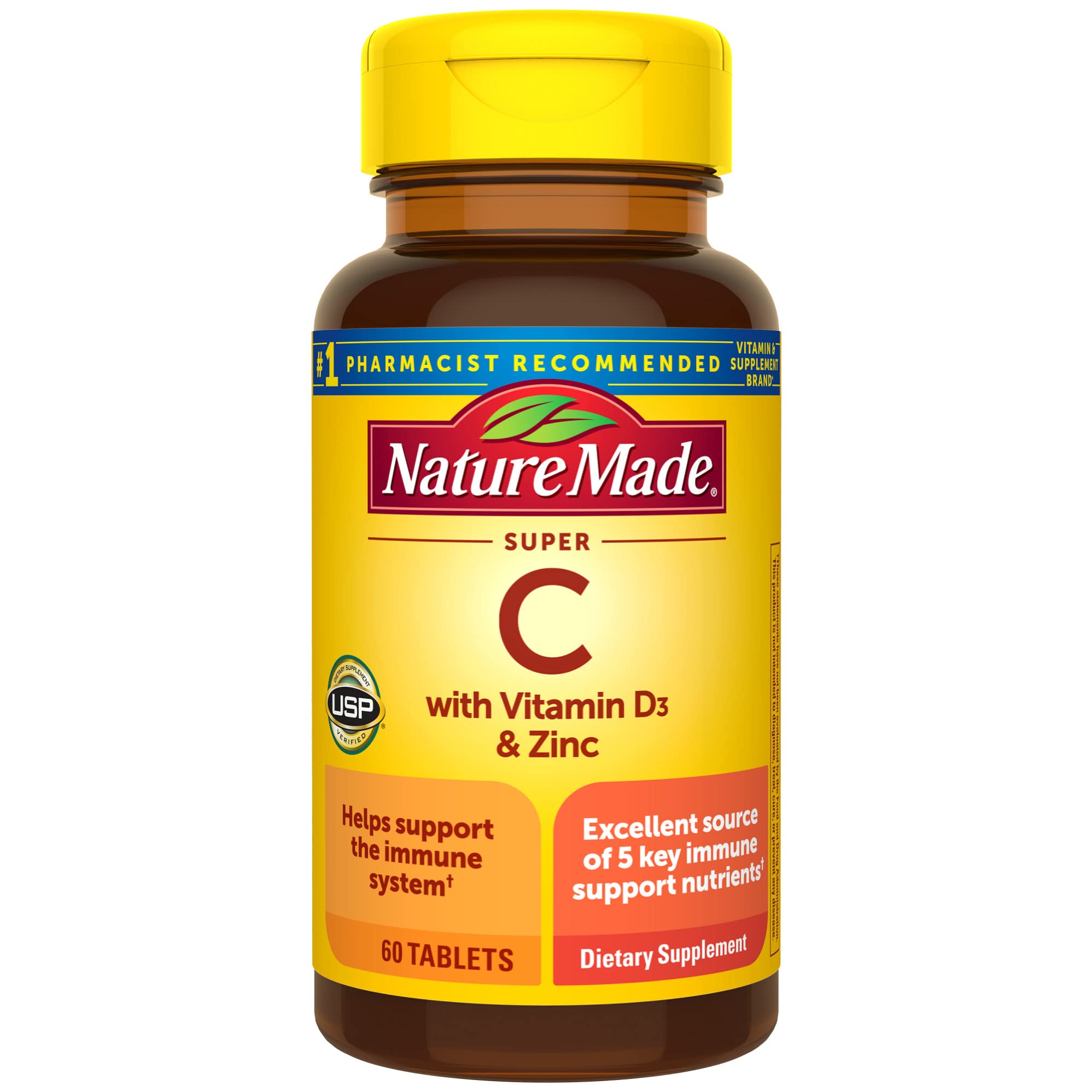 Foto 2 pulgar | Suplemento De Vitamina C Nature Made Super C Con Vitamina D3 Y Zinc - Venta Internacional.