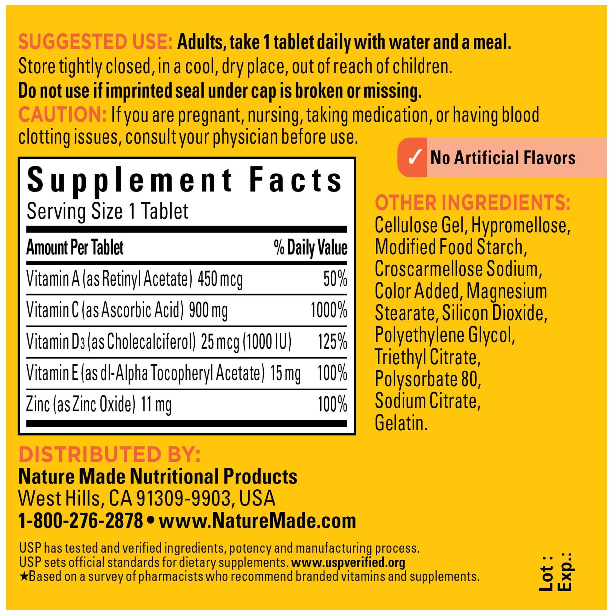 Foto 7 pulgar | Suplemento De Vitamina C Nature Made Super C Con Vitamina D3 Y Zinc - Venta Internacional.