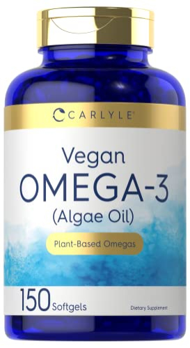 Foto 2 pulgar | Suplemento Carlyle Vegan Omega 3 200 Mg Cápsulas Blandas 150 Unidades - Venta Internacional.