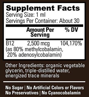 Foto 3 | Suplemento Global Healing Center Vegansafe B12 2500 Mcg 30 Ml - Venta Internacional.