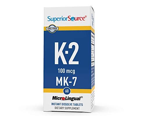 Foto 2 pulgar | Suplemento De Vitamina K2 Mk-7 De Fuente Superior, 100 Mcg, 60 Tabletas - Venta Internacional.