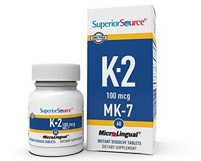 Foto 7 | Suplemento De Vitamina K2 Mk-7 De Fuente Superior, 100 Mcg, 60 Tabletas - Venta Internacional.