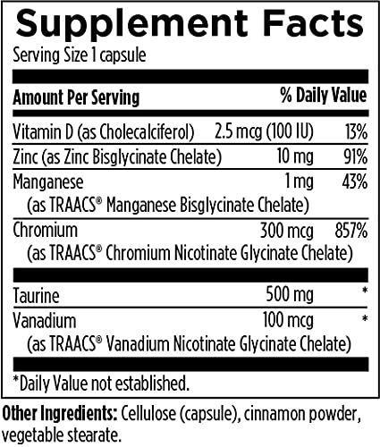 Foto 3 | Diseños De Suplementos Para La Salud Chromium Synergy 90 Cápsulas - Venta Internacional.
