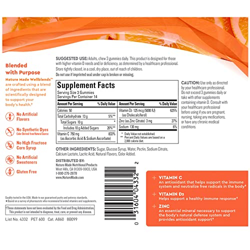 Foto 6 pulgar | Suplemento Nature Made Wellblends Immunemax Gomies 42 Unidades - Venta Internacional.