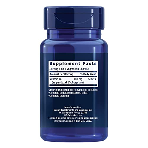 Foto 3 pulgar | Suplemento Life Extension De Piridoxal 5'-fosfato, 100 Mg P5p - Venta Internacional.