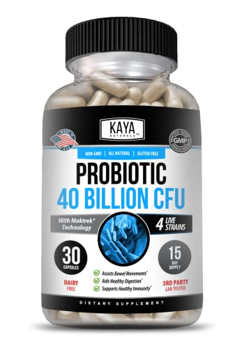 Suplemento Probiótico Kaya Naturals, 40 Mil Millones De Cfu, 30 Cápsulas - Venta Internacional.