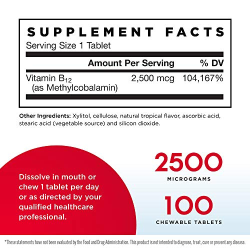 Foto 3 pulgar | Suplemento Jarrow Formulas, Metil B-12, 2500 Mcg, 100 Tabletas - Venta Internacional.
