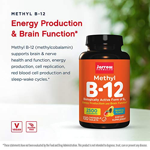 Foto 4 pulgar | Suplemento Jarrow Formulas, Metil B-12, 2500 Mcg, 100 Tabletas - Venta Internacional.