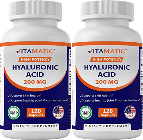 Foto 2 pulgar | Suplementos De Ácido Hialurónico Vitamático 200 Mg 240 Cápsulas X2 - Venta Internacional.