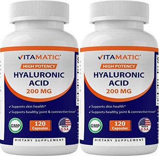 Foto 1 | Suplementos De Ácido Hialurónico Vitamático 200 Mg 240 Cápsulas X2 - Venta Internacional.