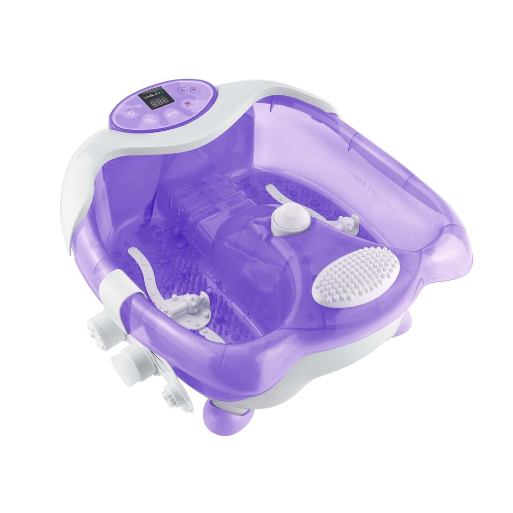 Tina Spa para Pies Life&Care FB-675 color Púrpura de Lujo con Hidromasaje y Pedicure