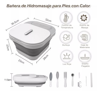 Foto 3 | Tina para Pies Eléctrica Plegable Eo Safe Imports Esi-10521 Gris