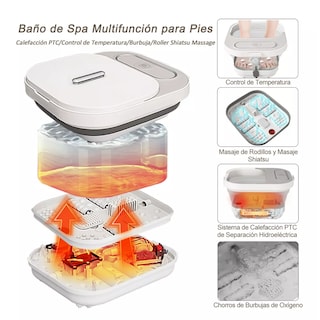 Foto 6 | Tina para Pies Eléctrica Plegable Eo Safe Imports Esi-10521 Gris