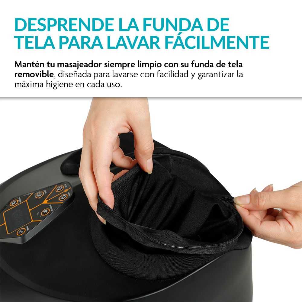 Foto 8 pulgar | Masajeador De Pies Eléctrico Con Calor Vibración Compresión De Aire, Neurolux, Color Negro